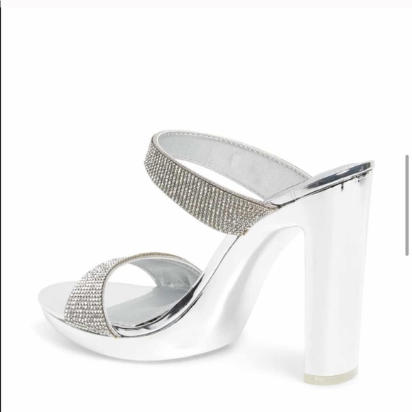 Steve Madden Glassy Rhinestones Platform Sandal - Picture 5 of 13